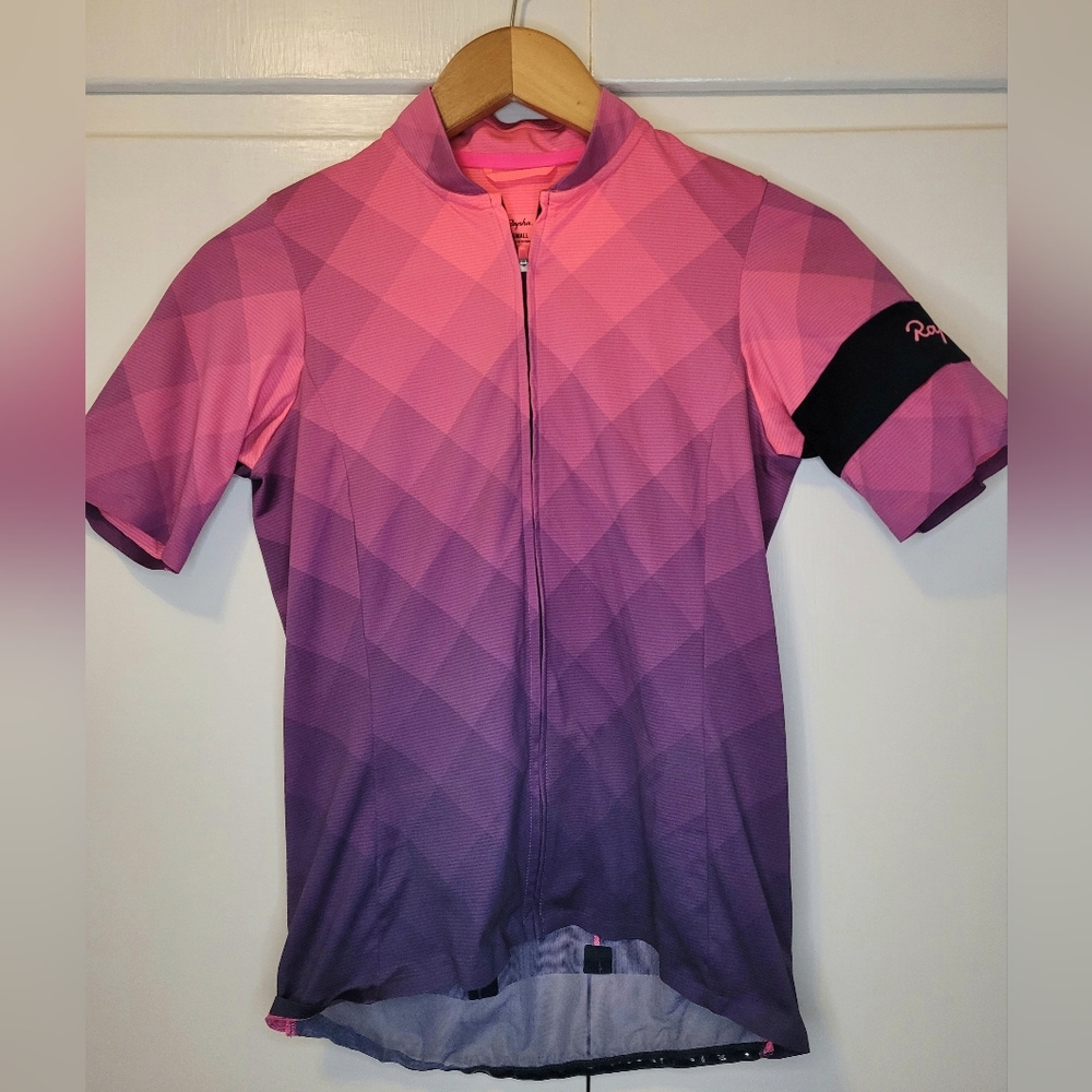 Rapha Classic Flyweight Jersey women's Small Blocks Fade Print